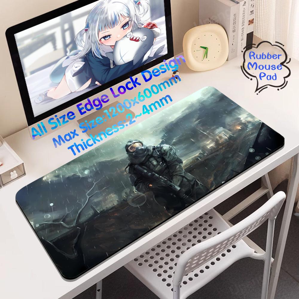 Desk Setup Gaming Pc - S_stalker 2-alfombrilla de ratón de alta