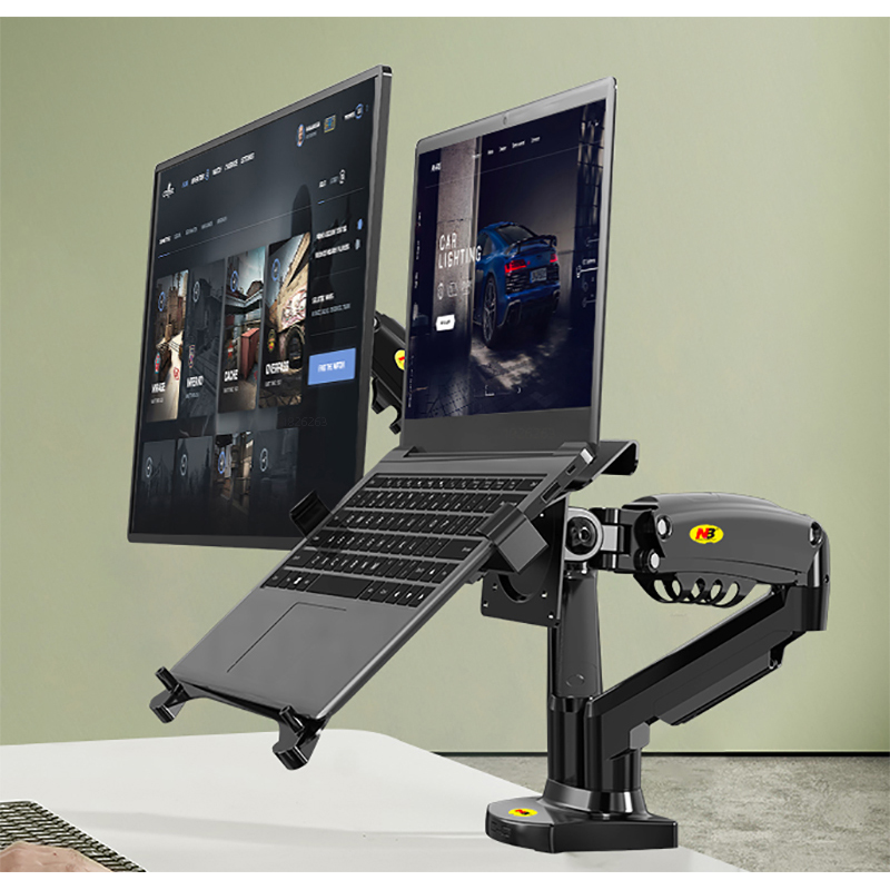 Desk Setup Monitor Arm - Escritorio NB F160 + brazo doble