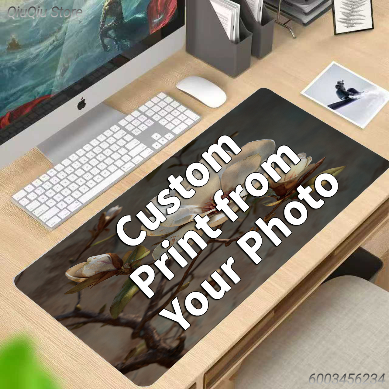 Rubber Mat Desk - Elegante Alfombrilla de Ratón Personalizada de