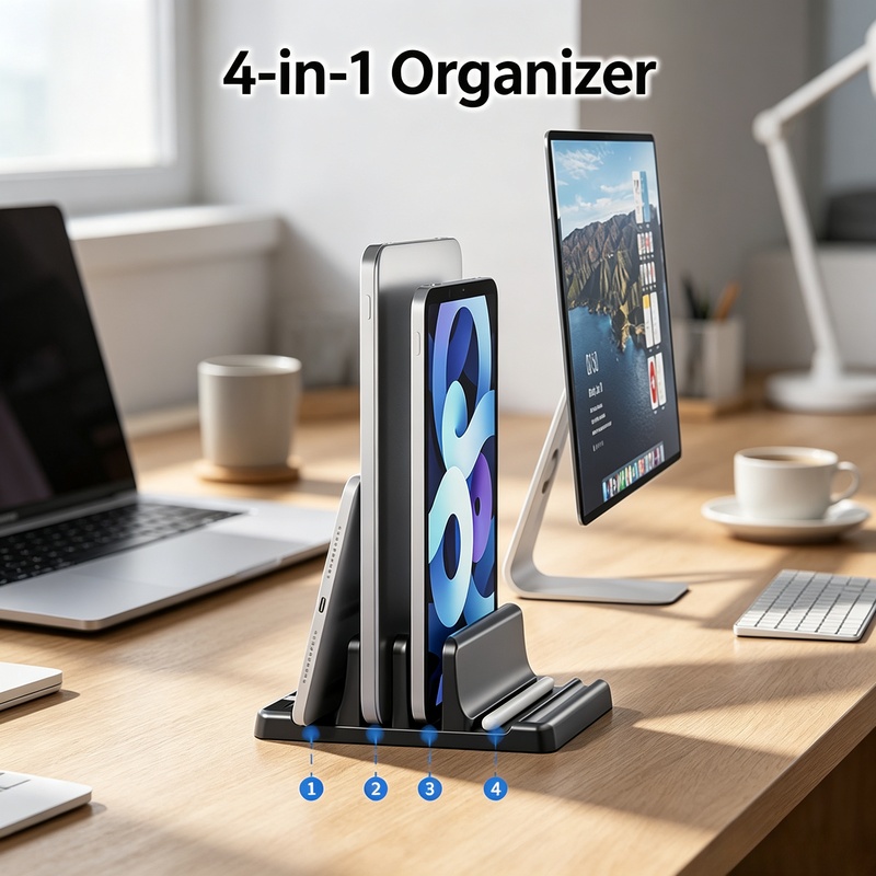 Vertical Laptop Stand - Soporte vertical para computadora portátil, soporte