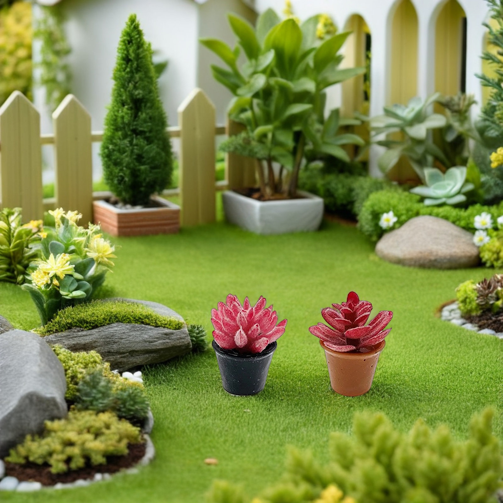 Desk Setup With Plants - 24 macetas pequeñas para suculentas, suculentas