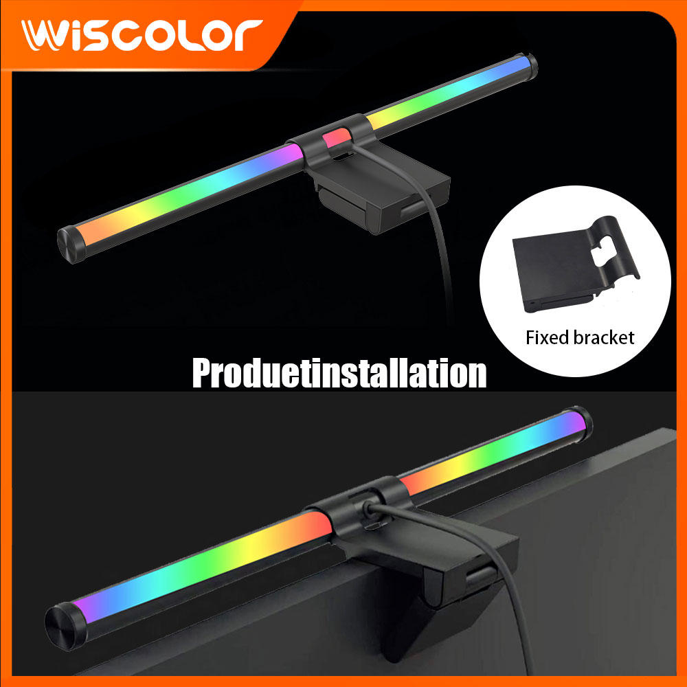 Desk Setup On Bed - Barra de Luz LED para Monitor,