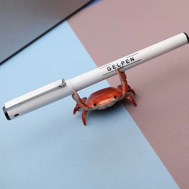 Desk Setup Aesthetic - Divertido soporte para bolígrafo de cangrejo,
