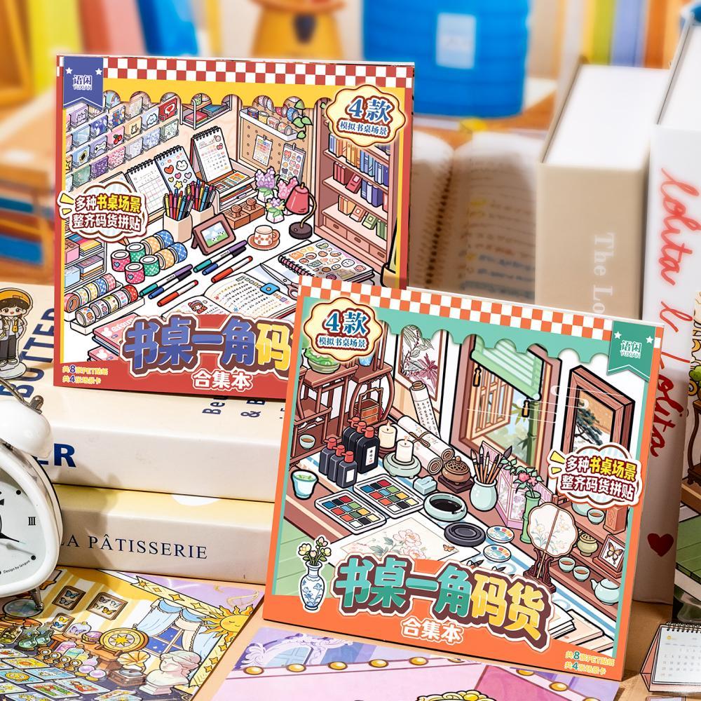 Desk Setup For Journaling - Card Lover 12 Piezas [Serie Esquina