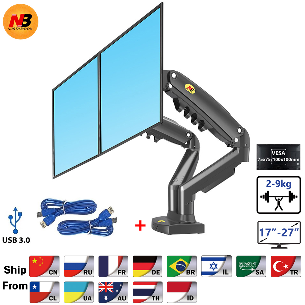Desk Setup Monitor Arm - Soporte de Monitor Doble NB F160