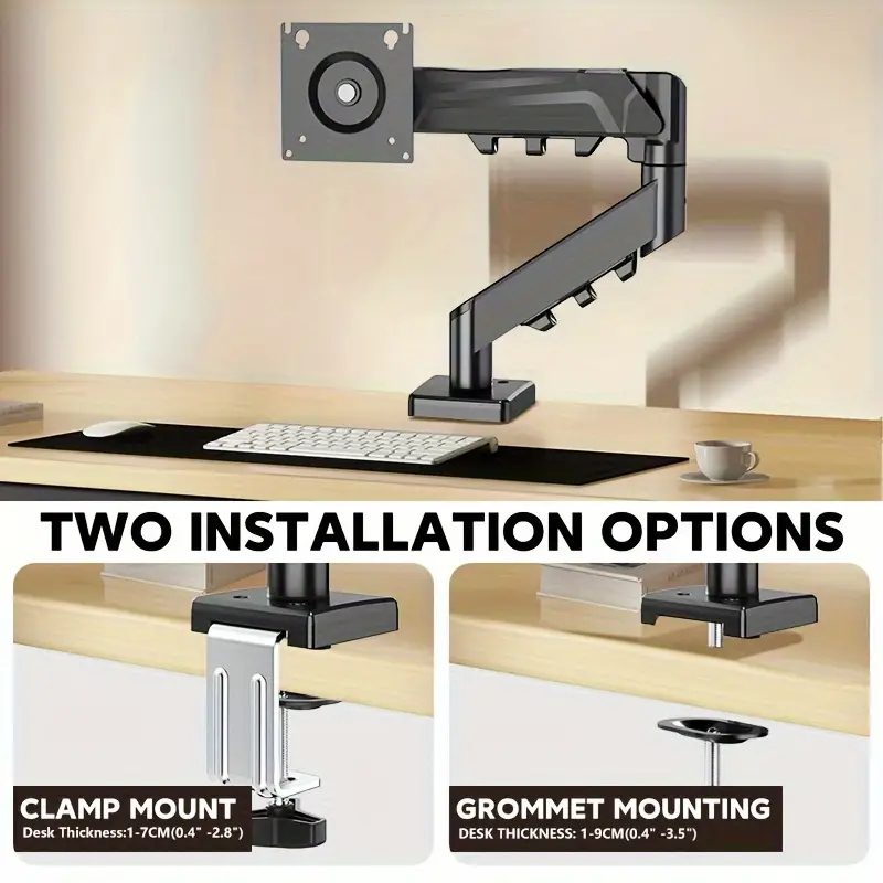 Brazo de Monitor único para pa - Desk Setup Monitor Arm reseña y precio