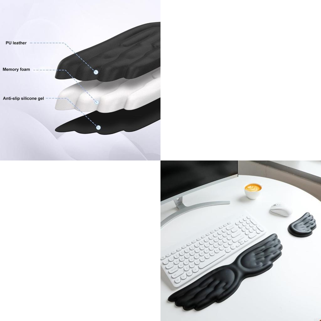 Teclados con alas Ángel silico - Desk Setup Ergonomics reseña y precio