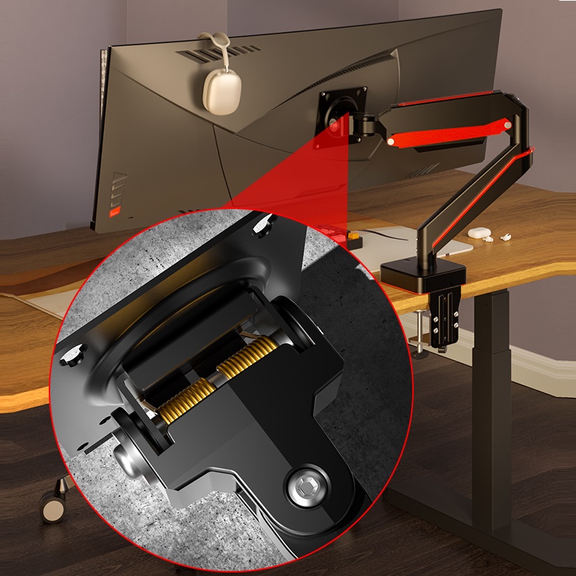 Soporte de brazo de Monitor HI - Desk Setup Monitor Arm reseña y precio