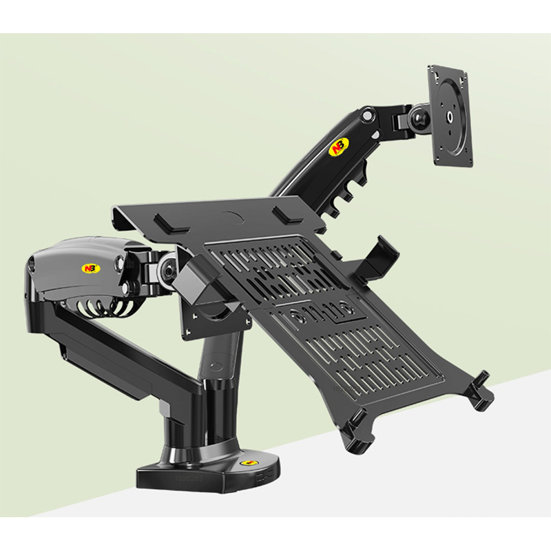Escritorio NB F160 + brazo dob - Desk Setup Monitor Arm reseña y precio