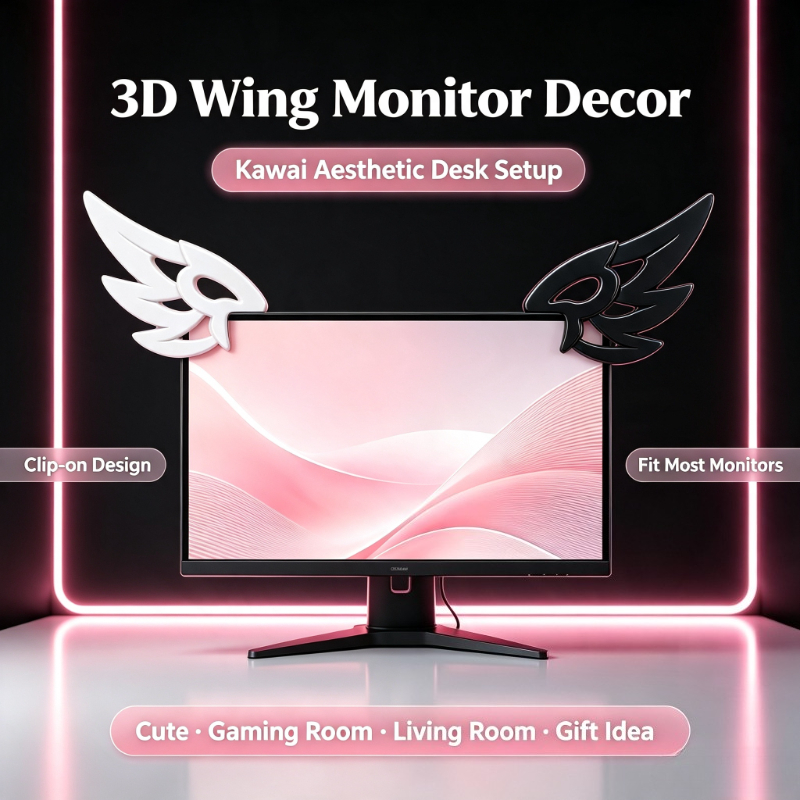 Decoración de Alas 3D Kawaii p - Desk Setup Aesthetic reseña y precio