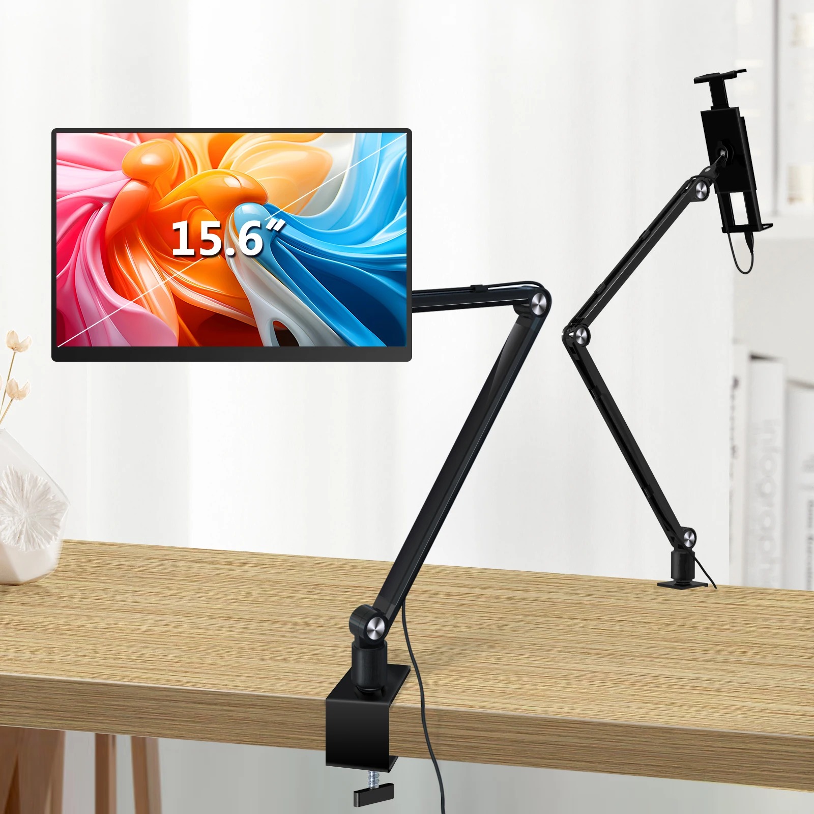 Soporte para tableta 2025 para - Desk Setup Monitor Arm reseña y precio