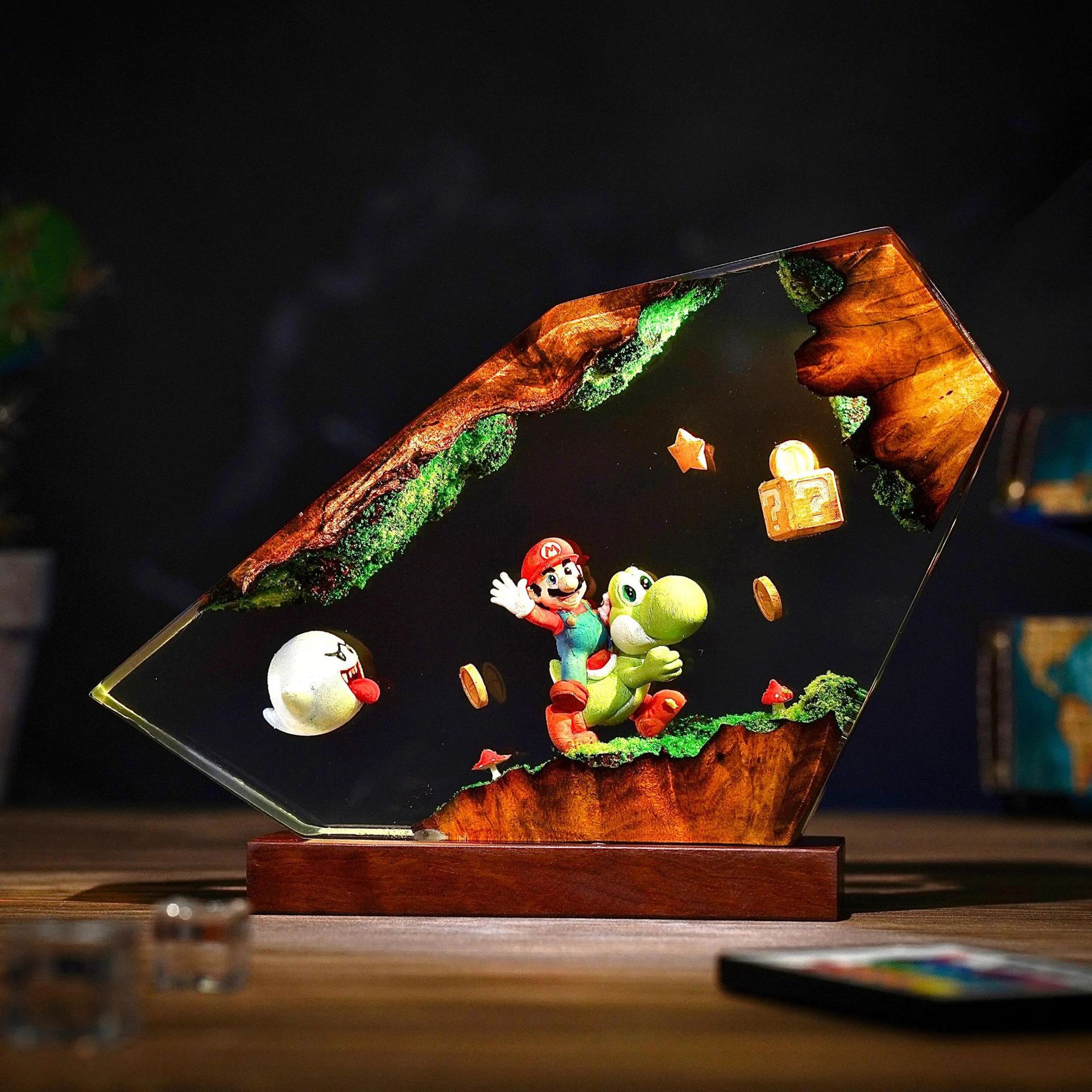 Lámpara de Resina de Mesa, Fig - Desk Setup Lighting reseña y precio