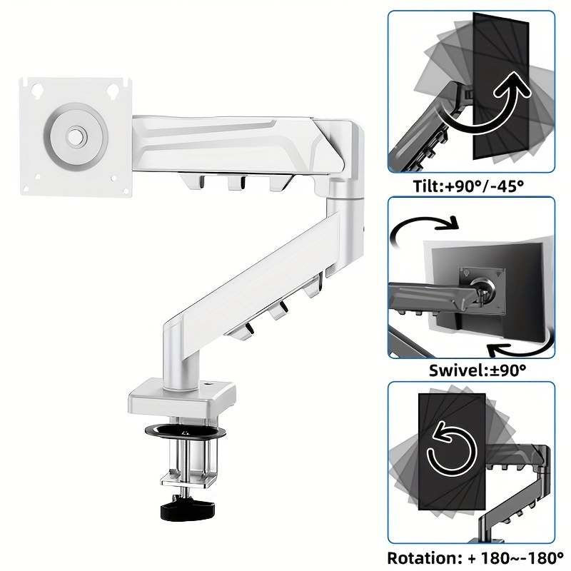 Brazo de Monitor único para pa - Desk Setup Monitor Arm reseña y precio