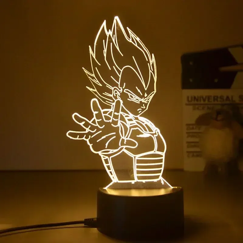Dragon Ball Z Super Saiyan Veg - Desk Setup Lighting reseña y precio