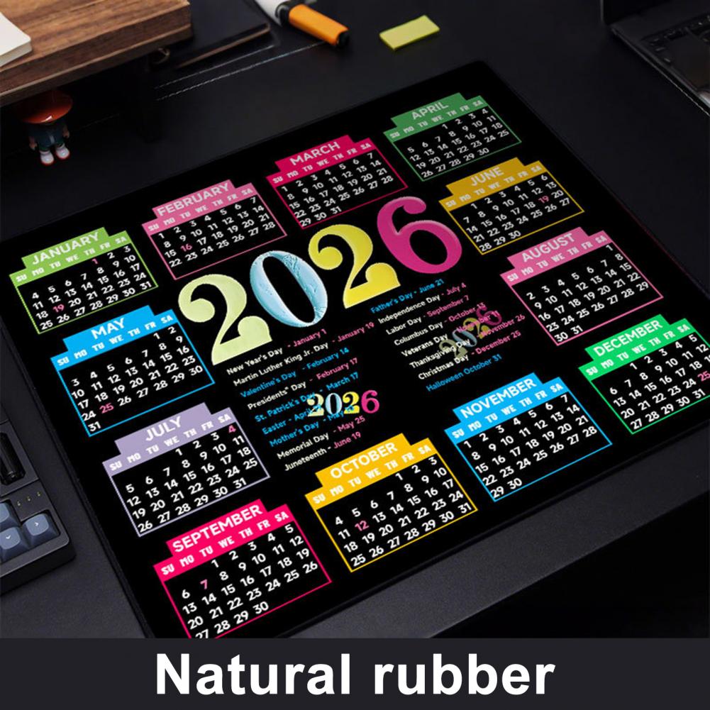 Alfombrilla de ratón con calen - Rubber Mat Desk reseña y precio