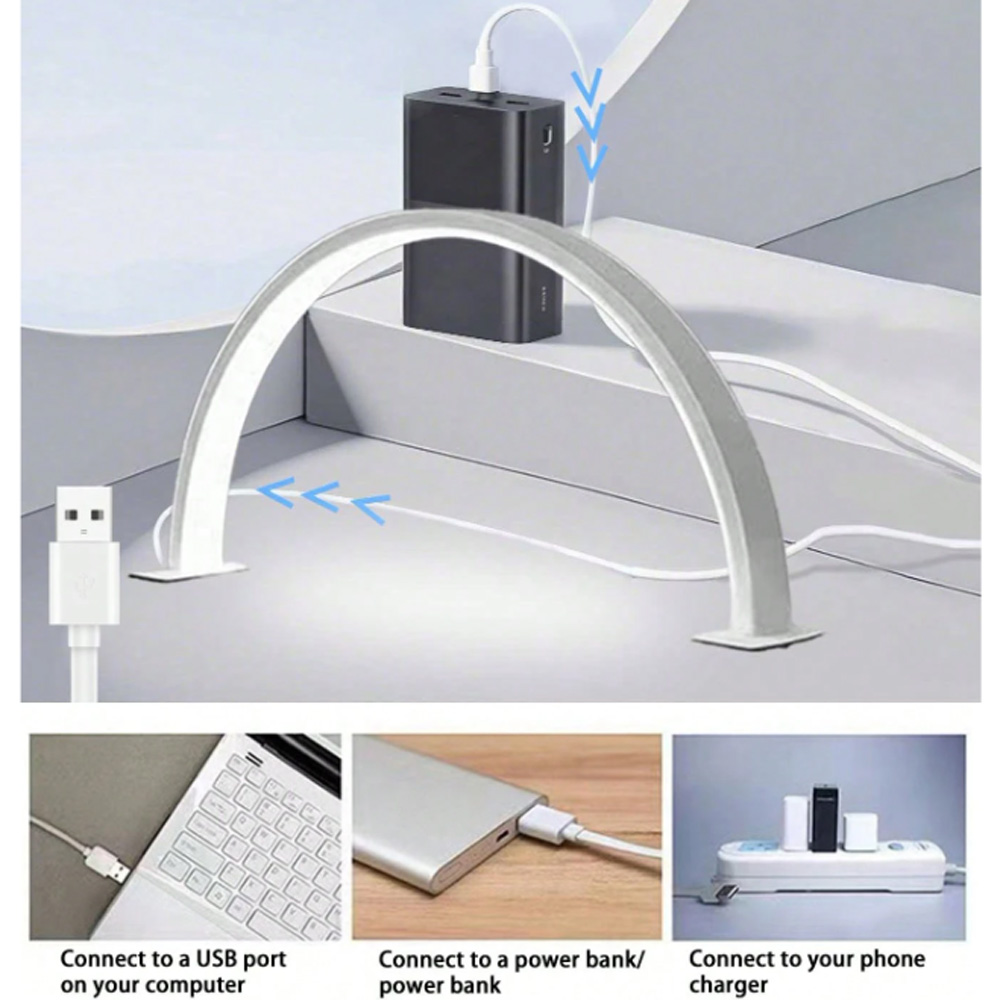 Lámpara de uñas LED USB 5V de  - Desk Setup Lighting reseña y precio