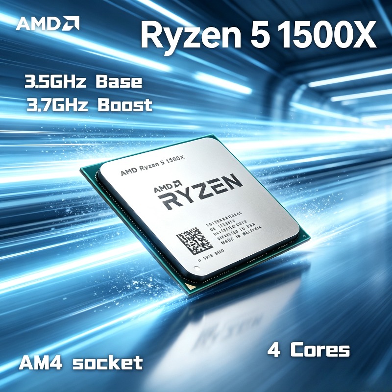 Procesador CPU de 4 núcleos y  - Amd Cpu Ryzen 5 reseña y precio
