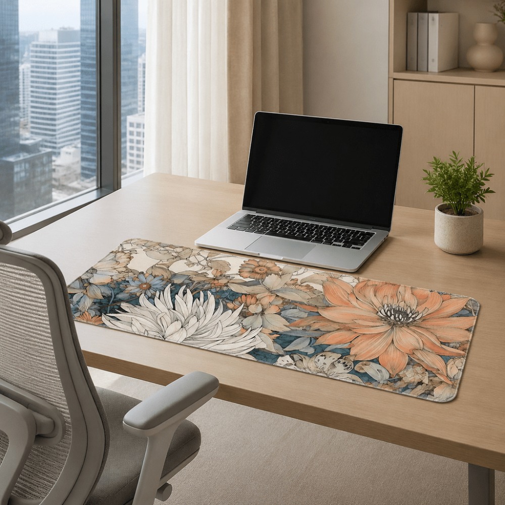 Mantel individual retro floral - Desk Setup With Plants reseña y precio