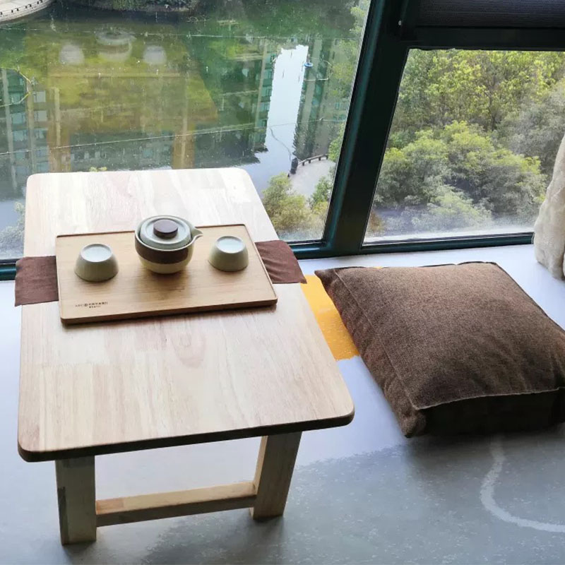 Mesa plegable de madera con ve - Desk Setup Japan reseña y precio
