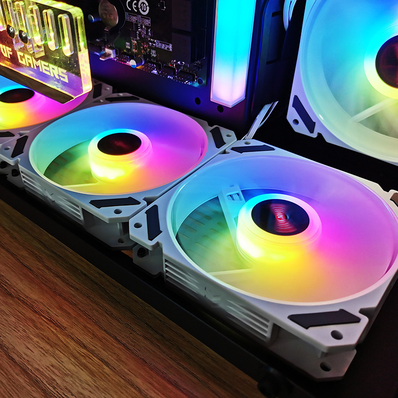 Ventilador de caja ARGB de 120 - Desk Setup Lighting reseña y precio