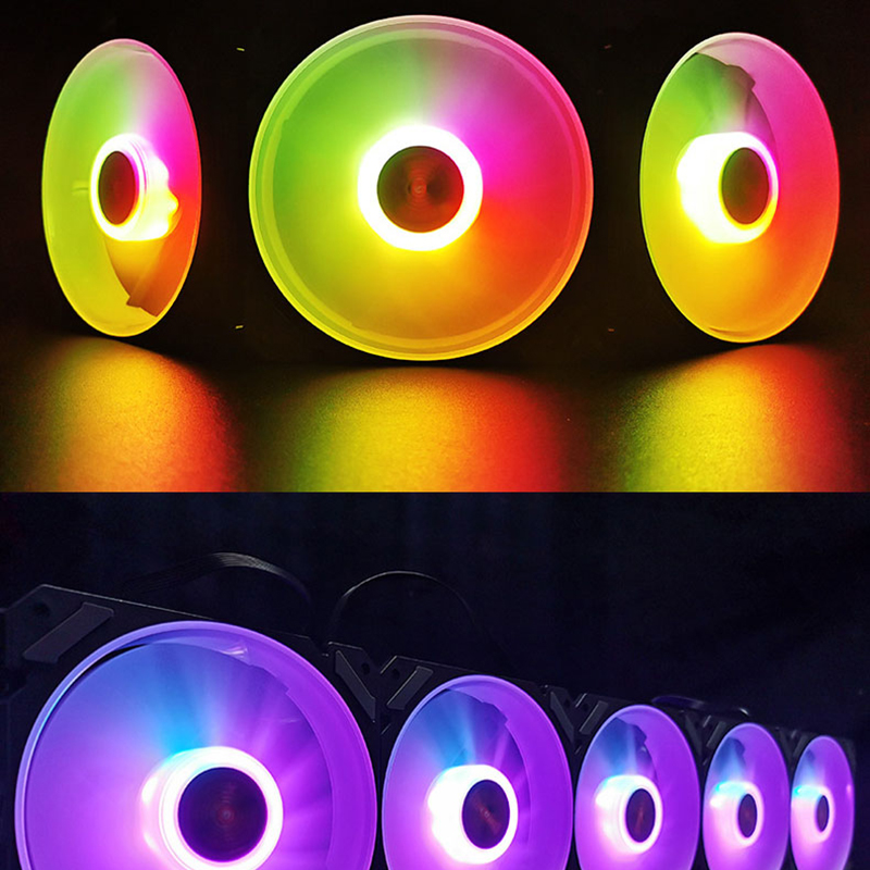 Ventilador de caja ARGB de 120 - Desk Setup Lighting reseña y precio