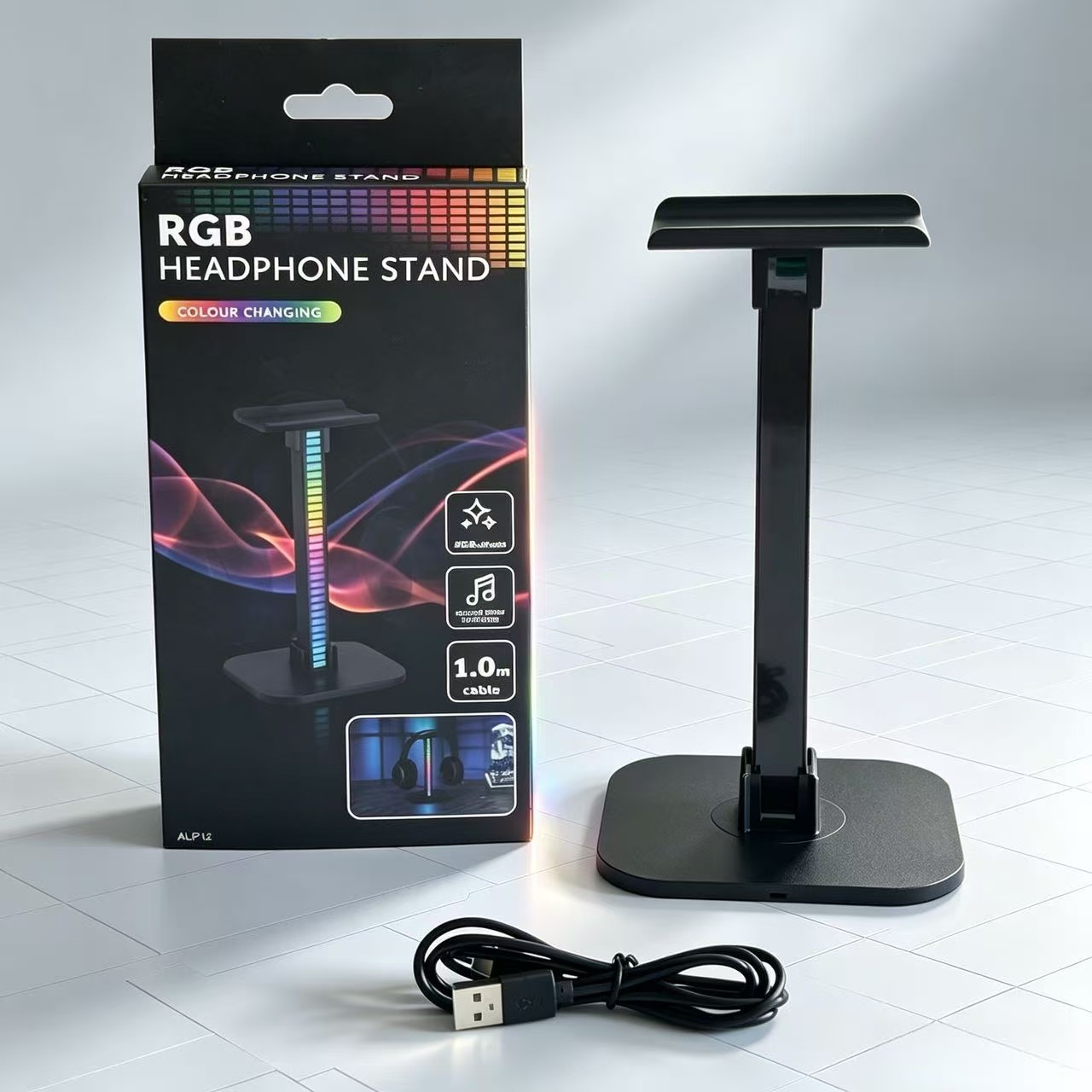 Soporte para Auriculares de Ju - Desk Setup Lighting reseña y precio