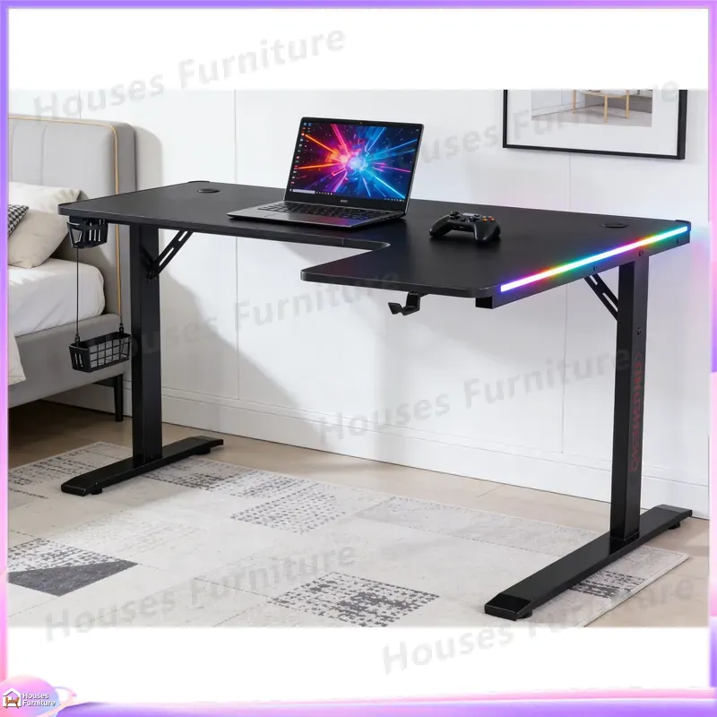 Escritorio Gamer Grande de 160 - Desk Setup Ergonomics reseña y precio