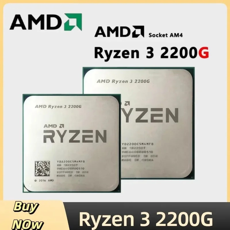 CPU AMD Ryzen 3 2200G 3.5 GHz  - Amd Cpu Ryzen 5 reseña y precio