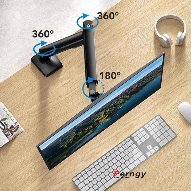 D-MOUNT D80 aluminio metálico  - Desk Setup Monitor Arm reseña y precio