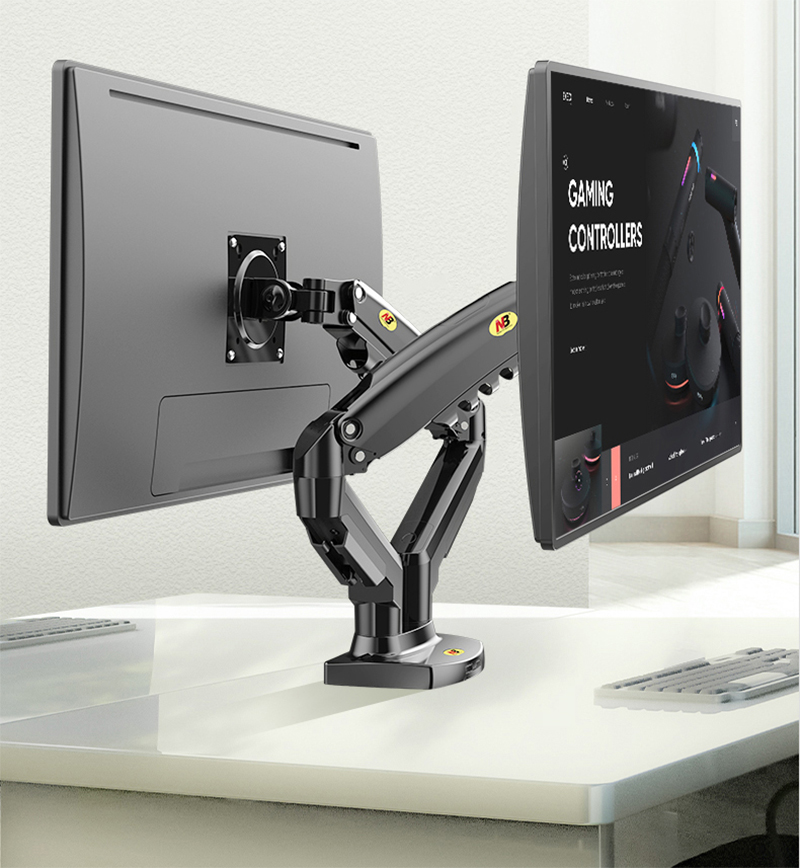 Soporte de Monitor Doble NB F1 - Desk Setup Monitor Arm reseña y precio